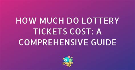 how much is a lotto ticket|lotto ticket cost.